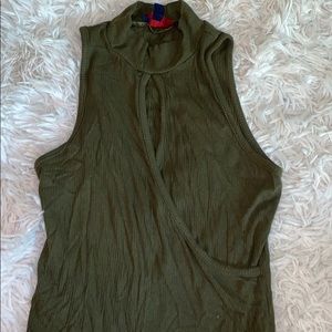 Olive green crop top!